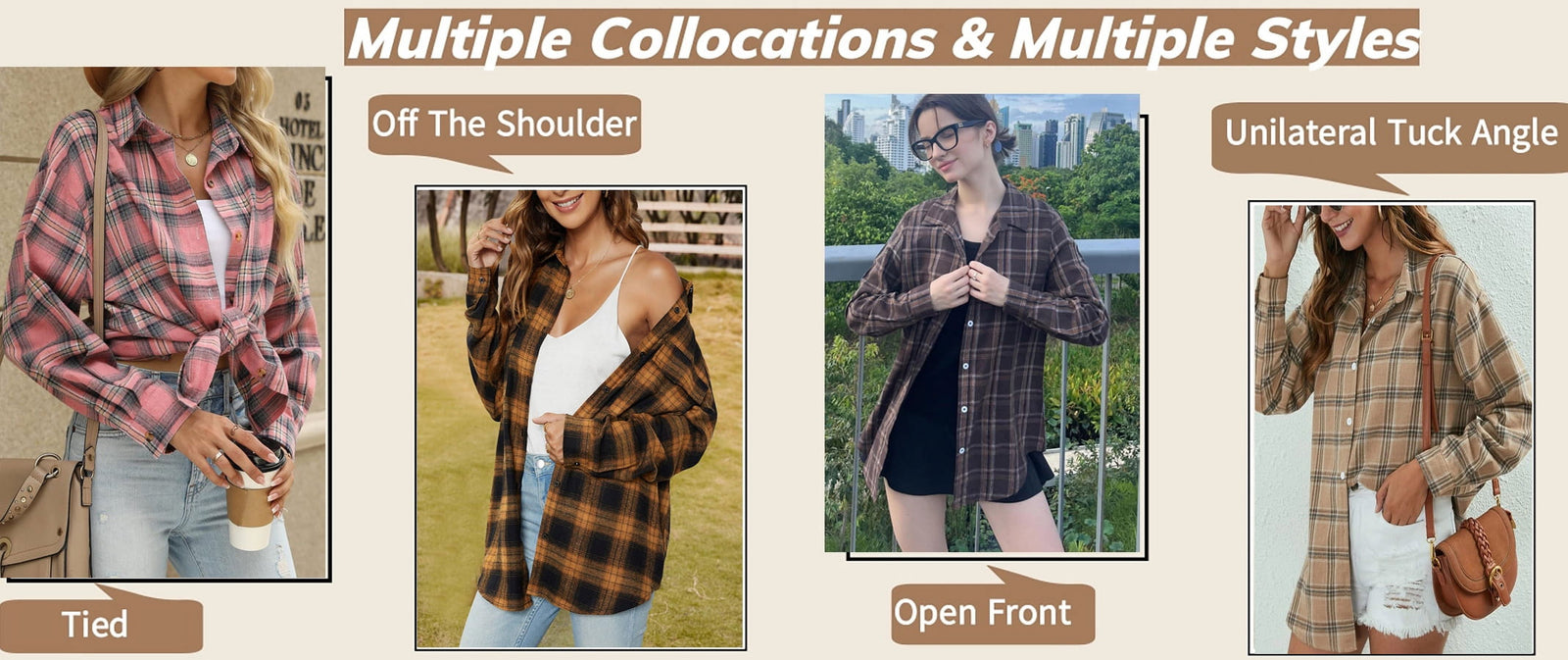 Camisas De Franela a Cuadros Para Mujer, Camisas De Manga Larga Y Botones, Blusas Y Tops