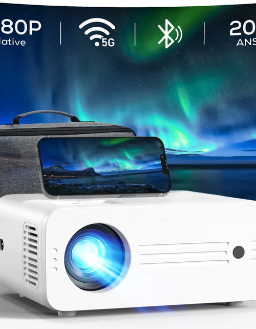 Load image into Gallery viewer, Proyectores 4K Con Wifi Y Bluetooth, Proyección Nativa 1080P, 9000 Lúmenes, Con Bolsa De Transporte
