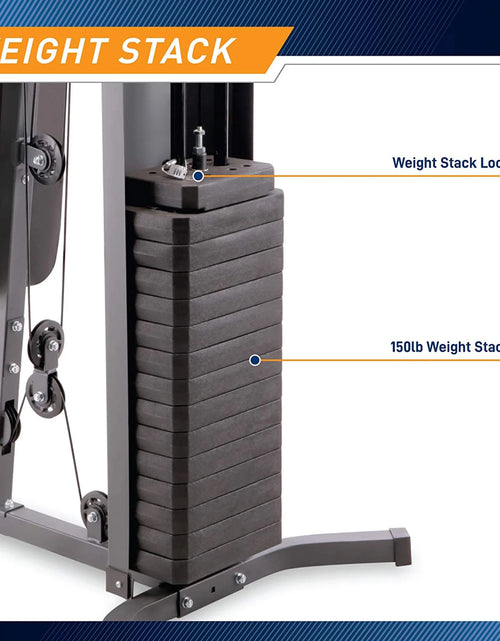 Load image into Gallery viewer, Estación De Entrenamiento Para Gimnasio En Casa Con Pesas, Sistema De Entrenamiento De Cuerpo Completo, Blanco

