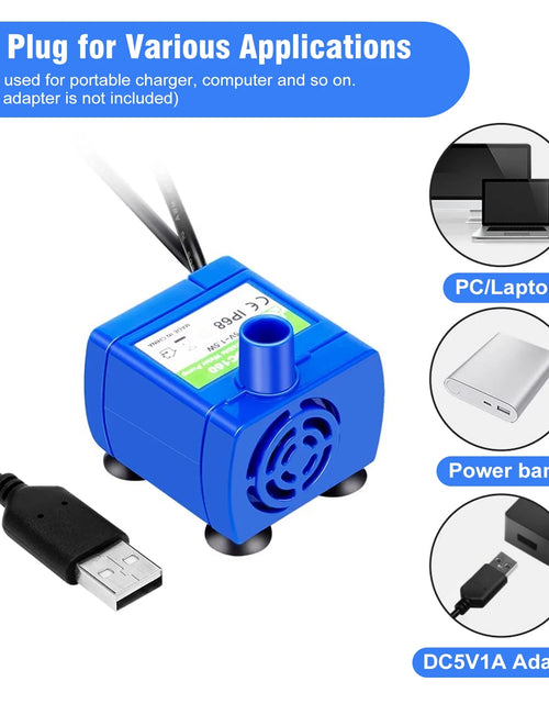 Load image into Gallery viewer, Cat Water Fountain Pump,  Pet Water Fountain Pump Compatible Motor for Pet Drinking Fountain Cat Water Dispenser Replacement
