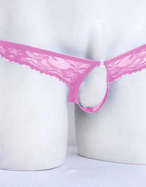 Load image into Gallery viewer, Lingerie for Men Hot Floral Lace Mesh Semi See-Through Briefs Bikini Underwear Underwear
