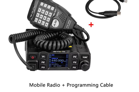 RT95 Mobile Ham Radio Two-Way Car Radio VHF UHF Dual Band Mobile Radio Station Transceiver Base Station for Camping