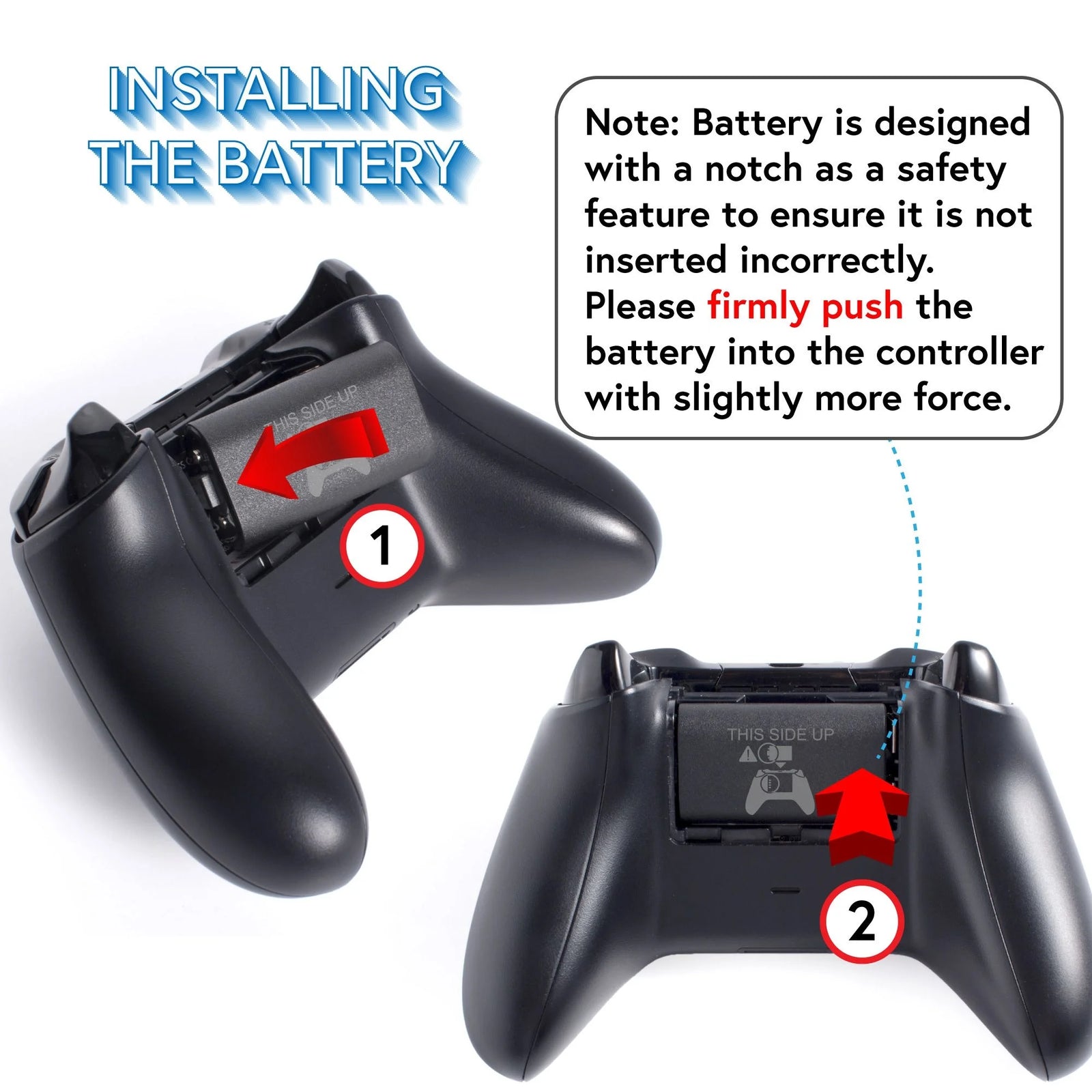 Paquete De 2 Baterías Recargables Compatibles Con Xbox Series X, Series S Y Xbox One - Incluye 2 Baterías De 2800Mah Y Estación De Carga - Indicador LED Inteligente