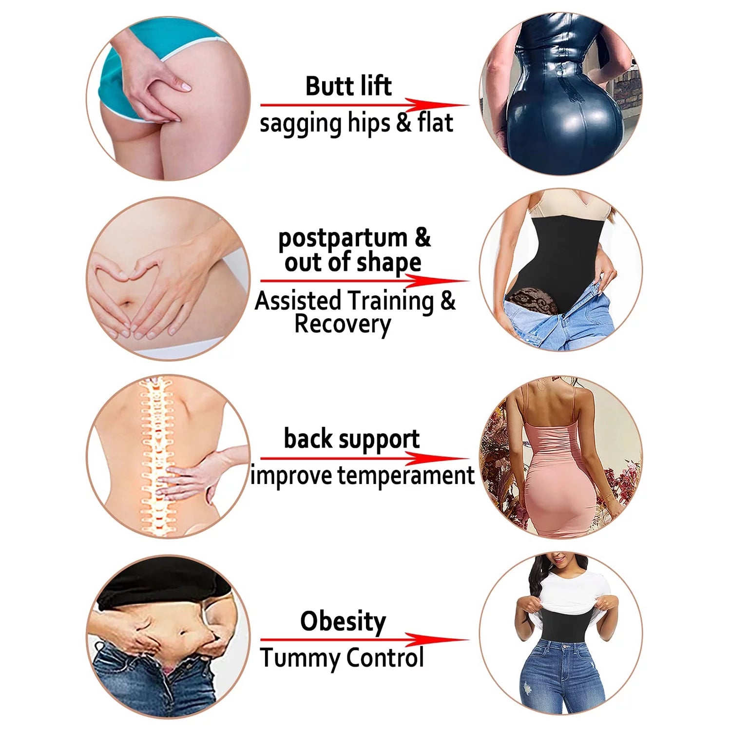 Faja Levantadora De Glúteos Para Mujer, Bragas Levantadoras De Abdomen, Faja Levantadora De Glúteos, Moldeador De Cintura Con Levantamiento De Glúteos Más Grande