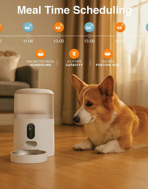 Load image into Gallery viewer, Comedero Automático Doble Para Mascotas Purechew Con Cámara HD Y Doble Tazón Para Gatos Y Perros
