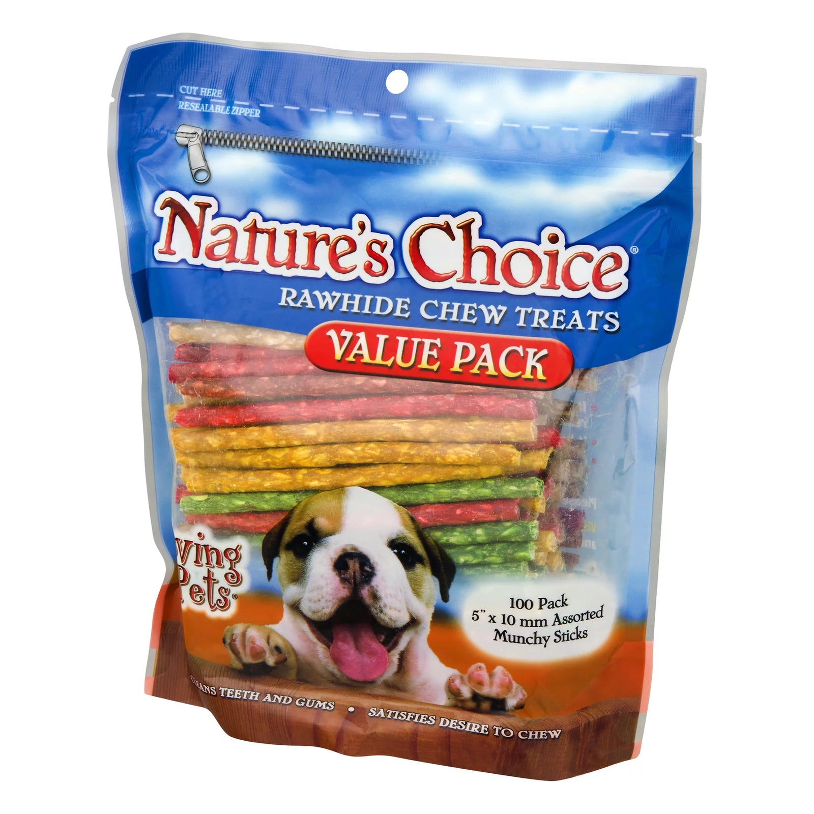 Loving Pets  Premios Masticables De Cuero Crudo Para Perros, Paquete De 100.0