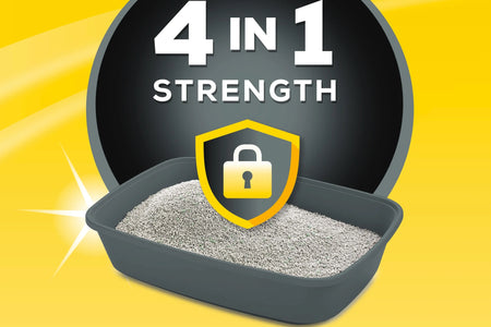 Purina  4-In-1 Strength Clumping Cat Litter, Floral Scent, 35 Lb Pail