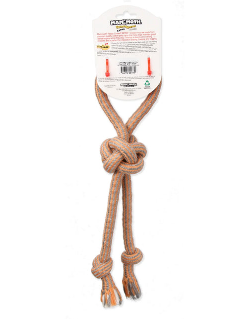 Load image into Gallery viewer, Flossy Chews 18" Extra Double-Tug Cotton-Blend Chew Dog Toy with Loop Handle, Asst Colors

