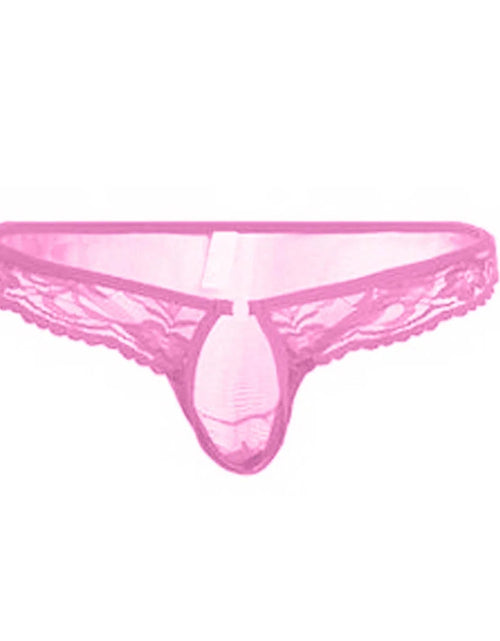 Load image into Gallery viewer, Lingerie for Men Hot Floral Lace Mesh Semi See-Through Briefs Bikini Underwear Underwear
