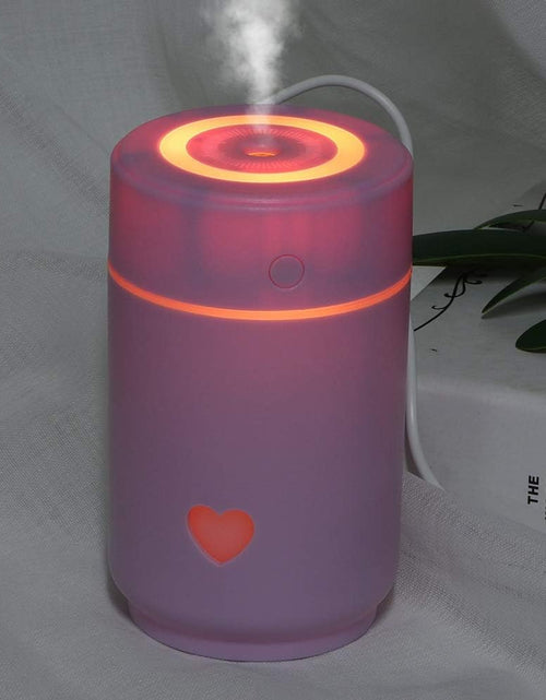 Load image into Gallery viewer, Humidifier, Air Humidifier Large Water Tank Energy Saving Two Spray Mode, Mini Lightweight Portable Cool Mist Humidifiers for Bedroom Dorm Rooms Living Rooms Office Daily Use 220Ml (Purple)
