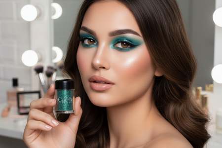 Glitter Eyeshadow Dust – Aquamarine (GLT03) | Ultra-Fine Loose Glitter for Eyes, Face & Nails | Vegan, Paraben-Free, Cruelty-Free