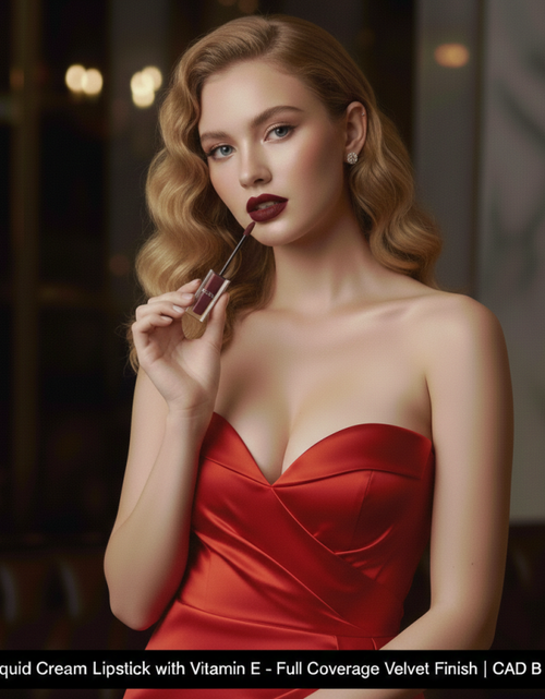 Load image into Gallery viewer, Liquid Cream Lipstick With Vitamin E | CAD B | LCL03

