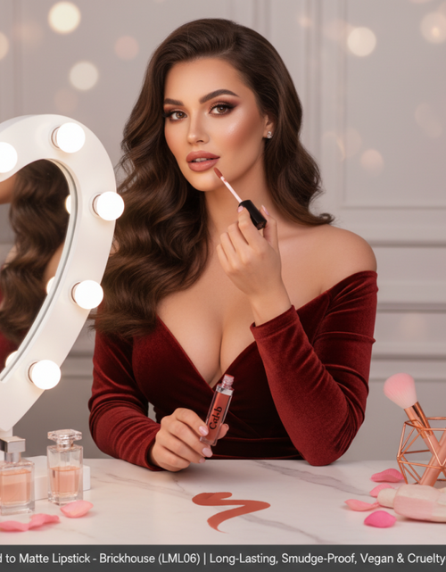 Load image into Gallery viewer, Liquid to Matte Lipstick – Brickhouse (LML06) | Long-Lasting, Smudge-Proof, Vegan &amp; Cruelty-Free
