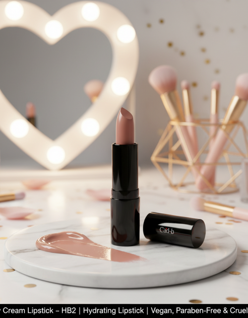 Load image into Gallery viewer, Luxury Cream Lipstick – Next to Nude – HB2 | Hydrating Nude Lipstick | Vegan, Paraben-Free &amp; Cruelty-Free
